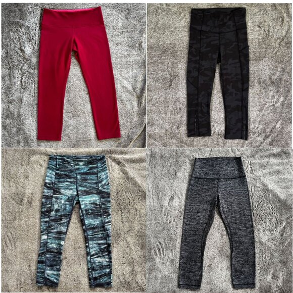 4 Lululemon Leggings Bundle Sz 4 - Picture 1 of 5